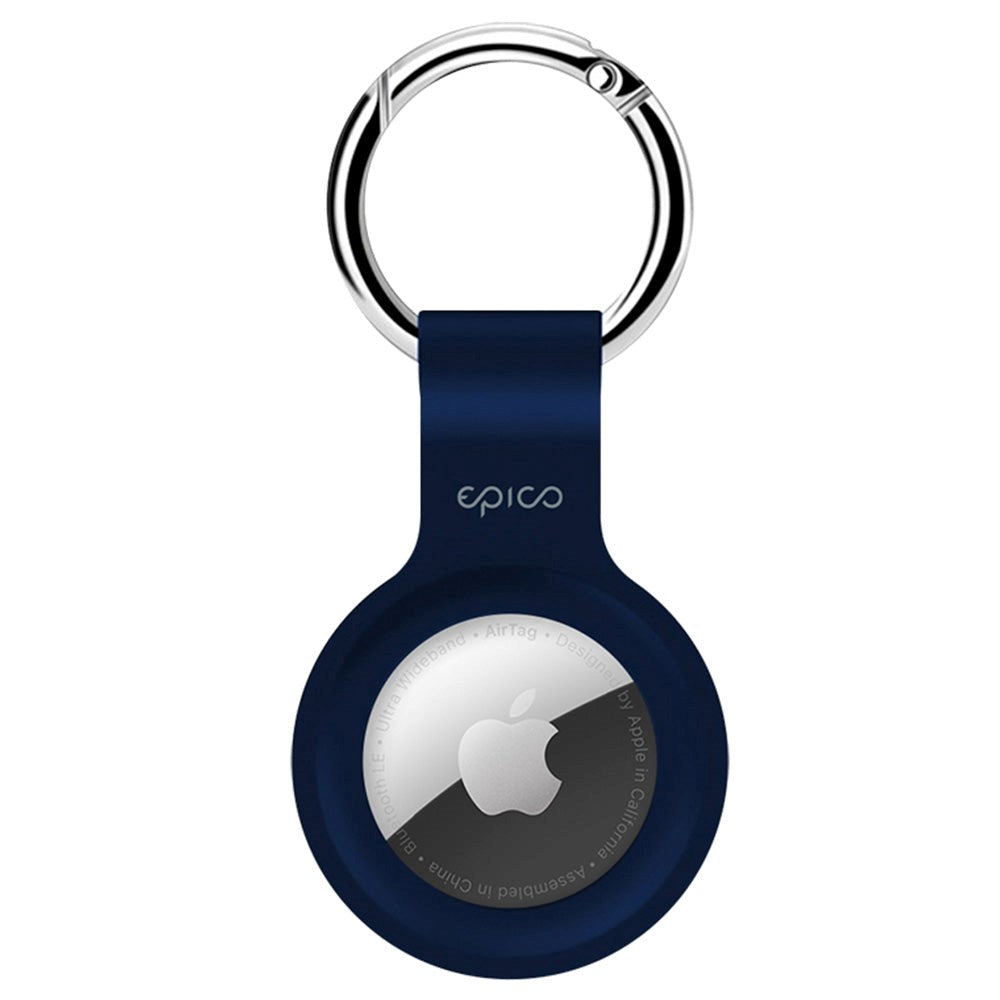 Epico Silicone Case for AirTag w. Key Ring - Blue