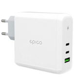 Epico Wall Charger PD 100W GaN w. 2 x USB-C & 1 x USB-A - White