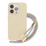 Epico iPhone 14 Pro Silicone Necklace Case - Beige