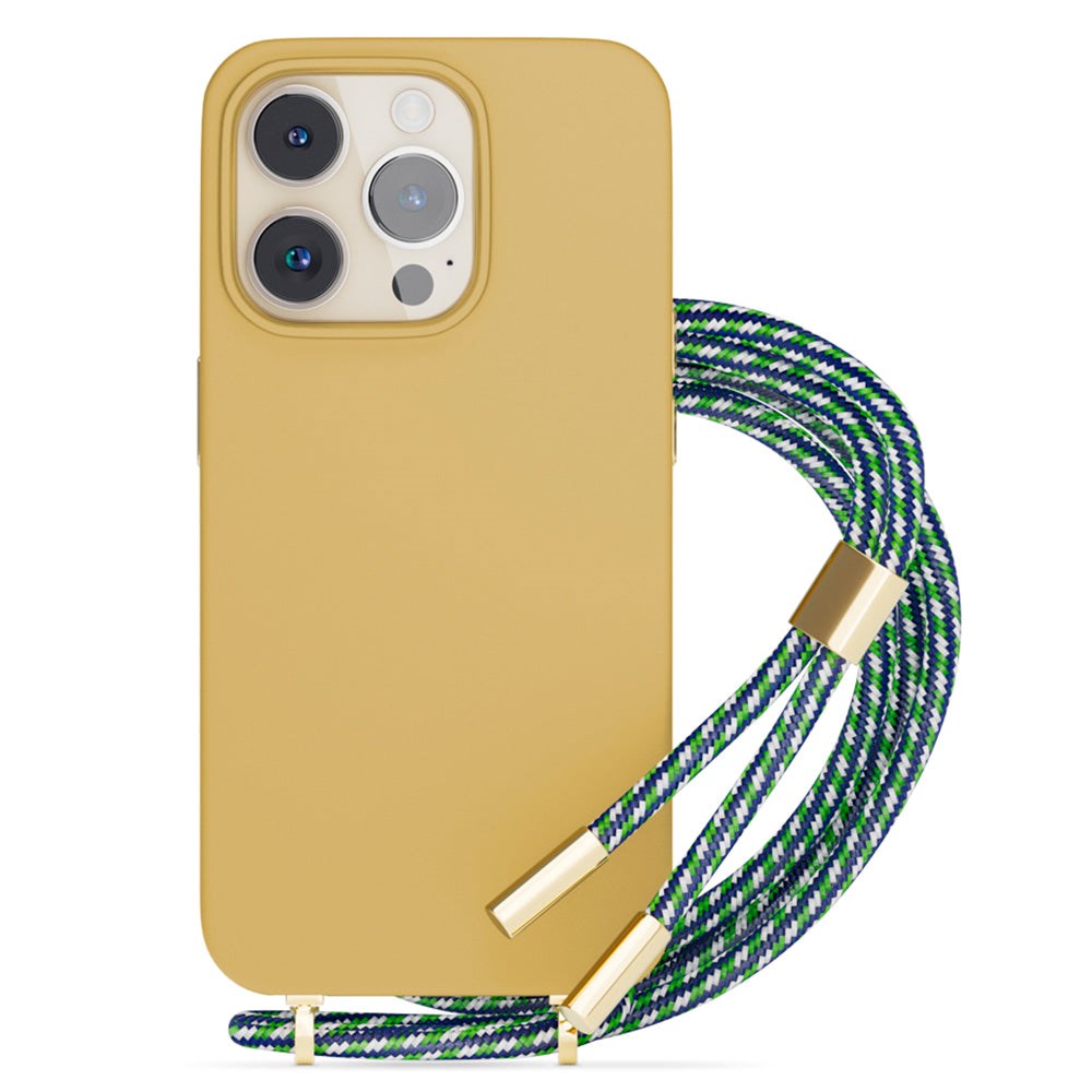 Epico iPhone 14 Pro Silicone Necklace Case - Sand