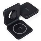 Spello 2-in-1 Foldable Wireless Charger 15W - Black