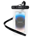 Spello Universal Waterproof Case - Black / Transparent (Max. Mobile: 165 x 85 x 10 mm)