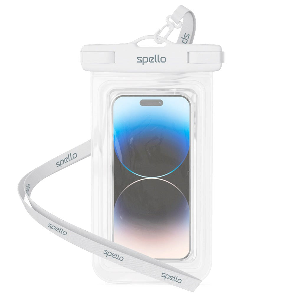 Spello Universal Waterproof Case - Gray / Transparent (Max. Mobile: 165 x 85 x 10 mm)