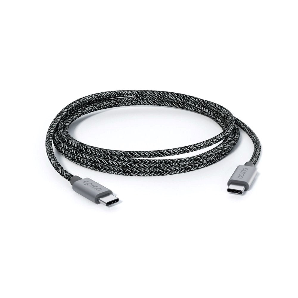 Epico Braided USB-C to USB-C Cable EPR 240W - 2m - Grey