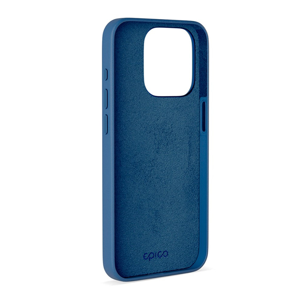 Epico iPhone 15 Pro Mag+ Leather Case - MagSafe Compatible - Blue