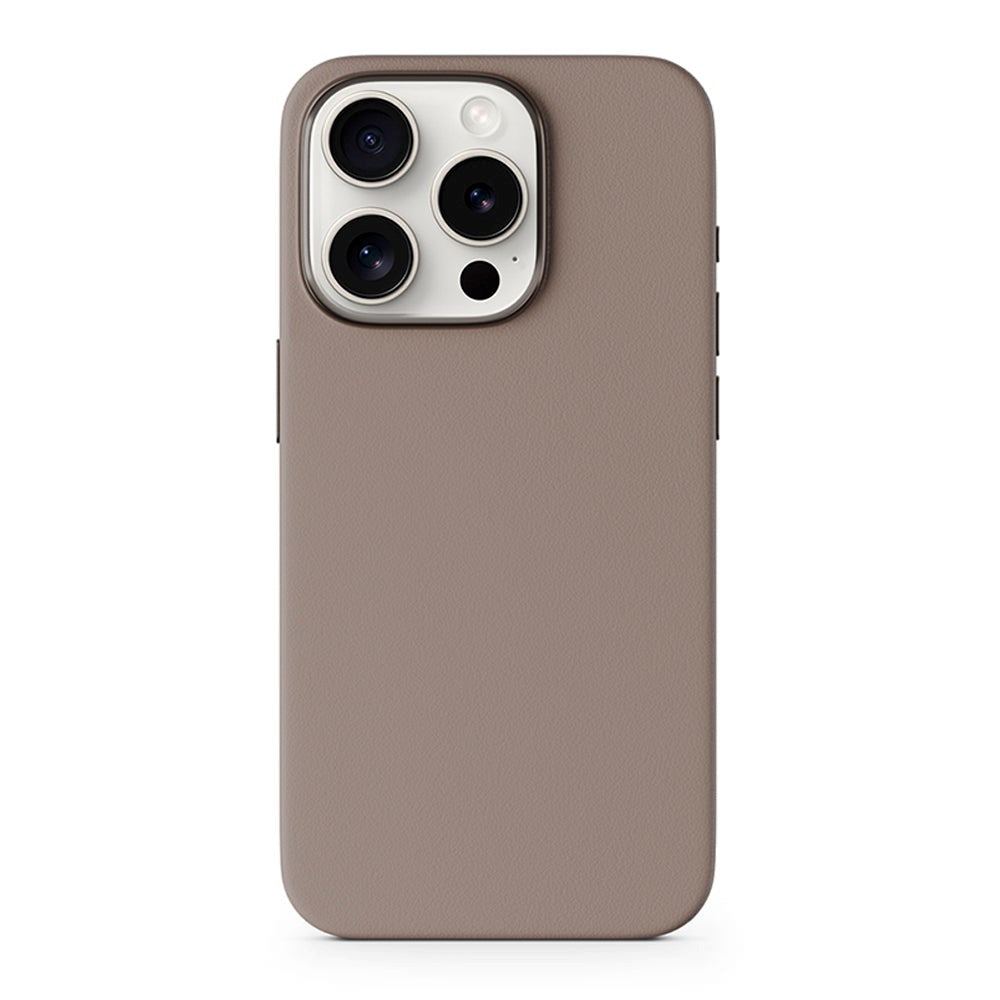 Epico iPhone 15 Pro Mag+ Leather Case - MagSafe Compatible - Sand