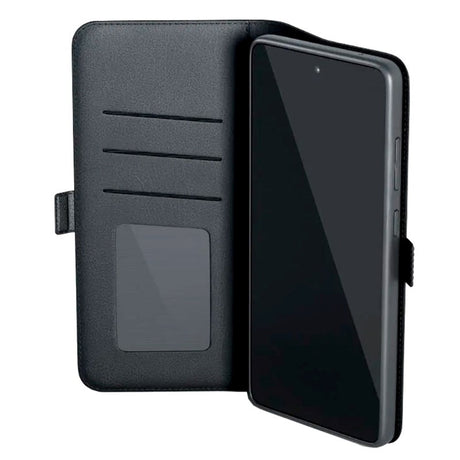 Spello Samsung Galaxy S24+ (Plus) Artificial Leather Flip Case w. Stand Function / Card Holder - Black