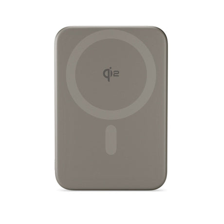 Epico 15W UltraPack EM51 Slim Alu Mag+ 5000 mAh Power Bank with USB-C - Qi2 / MagSafe Compatible - Titanium