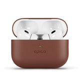 Epico AirPods Pro (2. Gen.) Genuine Leather Case - Brown