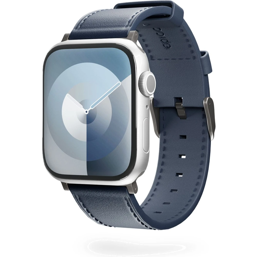 Epico Apple Watch (42/44/SE/45/46/49mm) Genuine Leather Strap - Blue