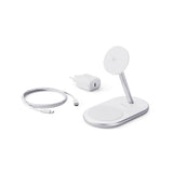 Epico UltraBase EX40 Qi2 2-in-1 Mag+ Wireless Charger - MagSafe Compatible - White