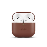 Epico AirPods (4th Gen.) Genuine Leather Case - Brown