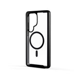 Samsung Galaxy S25 Ultra Spello Mag+ Rugged Case - MagSafe Compatible - Transparent / Black