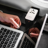 Epico UltraBoost Universal Travel Adapter 70W with 2 x USB-A 1 x USB-C - Titanium