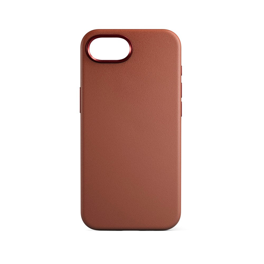 iPhone 16e Epico Mag+ Genuine Leather Case - MagSafe Compatible - Brown