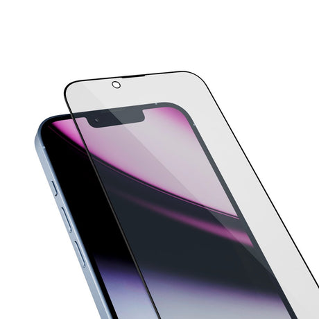 iPhone 16e / 14 / 13 / 13 Pro Epico AntiBlue Glass 3D Screen Protector Glass with Installation Frame - Transparent