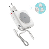 Epico UltraPack Mag+ 3-in-1 Travel PowerBank 10.000 mAh - MagSafe Compatible - White