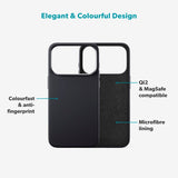 iPhone 17 Pro Epico Silicone Pro Mag+ Case - MagSafe Compatible - Black