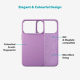 iPhone 17 Pro Epico Silicone Pro Mag+ Case - MagSafe Compatible - Purple