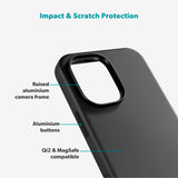 iPhone 17 Epico Leather Pro Mag+ Case - MagSafe Compatible - Black