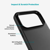 iPhone 17 Pro Max Epico Leather Pro Mag+ Case - MagSafe Compatible - Black