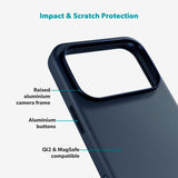 iPhone 17 Pro Epico Leather Pro Mag+ Case - MagSafe Compatible - Blue