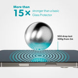 iPhone 17 Pro Max Epico ImpactCeramic Glass 3D Screen Protector Glass with Installation Frame - Transparent