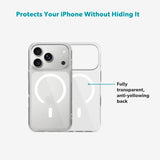 iPhone 17 Pro Epico SlimGlass Pro Mag+ Case - MagSafe Compatible - Transparent
