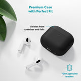 Apple AirPods Pro (3rd gen.) Epico Genuine Leather Case - Black