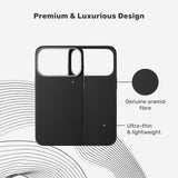 iPhone 17 Pro Max Epico UNUM FlexAramid Mag+ Case - MagSafe Compatible - Black