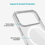 iPhone 17 Pro Max Epico Protection Set - MagSafe Case & Screen Protector - Transparent