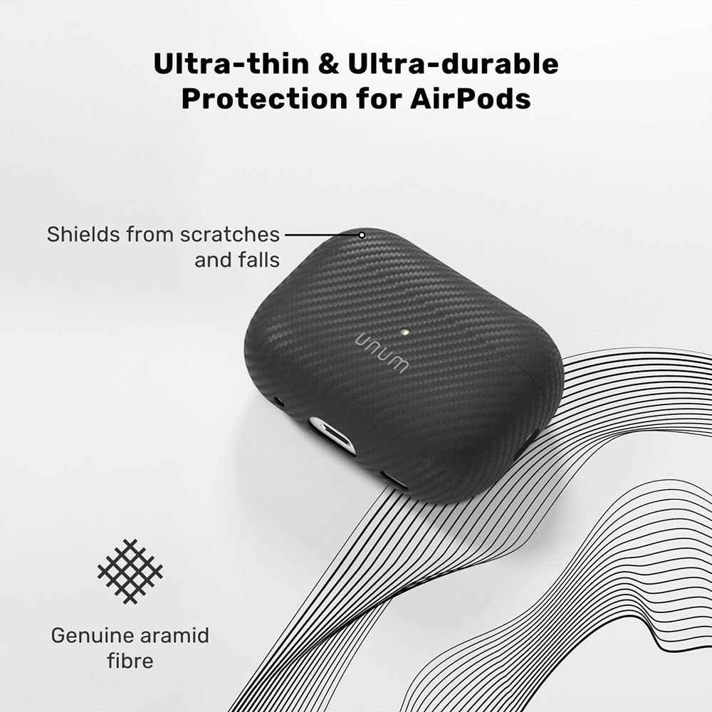 Appel AirPods Pro (3. gen.) Epico UNUM Aramid Case - Black