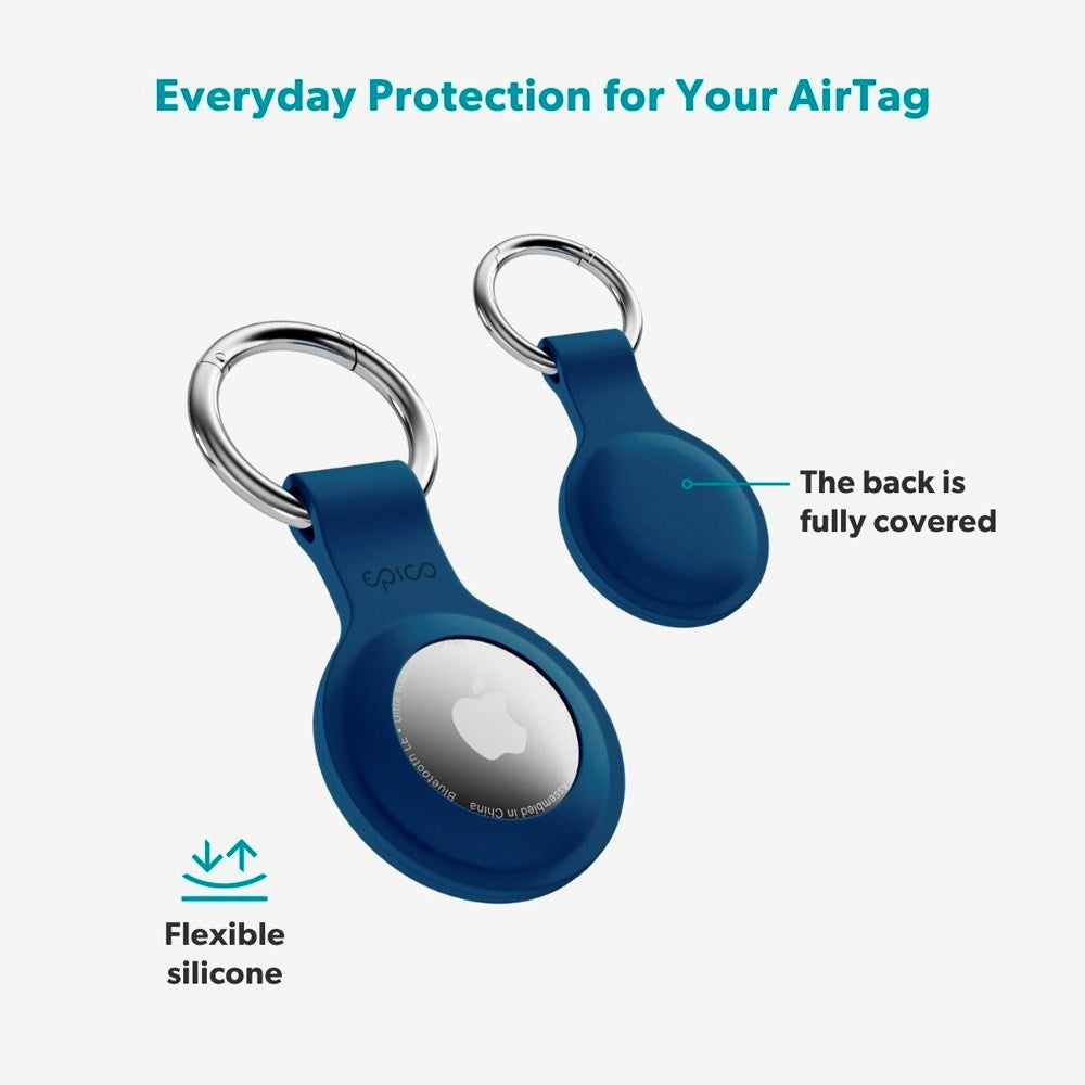 Apple AirTag Epico Silicone Case - Dark Blue