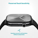 Apple Watch 11 / 10 (42mm) Epico 3D+ Flexiglass with Installation Frame - Transparent / Black Edge