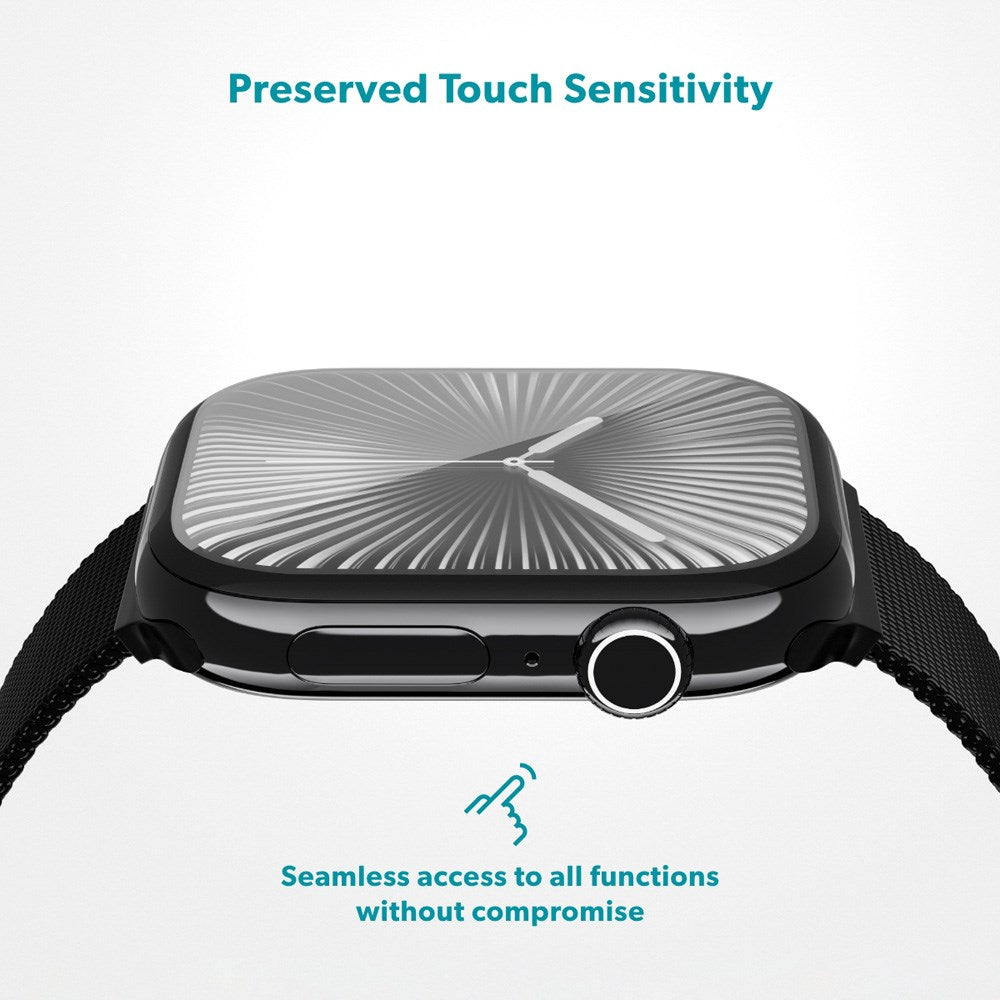 Apple Watch Ultra 3 / 2 / 1 (49mm) Epico 3D+ Flexiglass with Installation Frame - Transparent / Black Edge