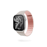 Apple Watch (42/44/SE/45/46/49) Epico Magnetic+ Silicone Watch Strap - Starlight / Pink