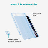 iPad Pro 12.9" (2022 / 2021 / 2020 / 2018) / Air 13" (2025 / 2024) Epico Hero Flip Case with Camera Protection - Light Blue
