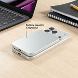 Epico 15W UltraPack EM51 Slim Alu Mag+ 5000 mAh Power Bank with USB-C - Qi2 / MagSafe Compatible - Silver