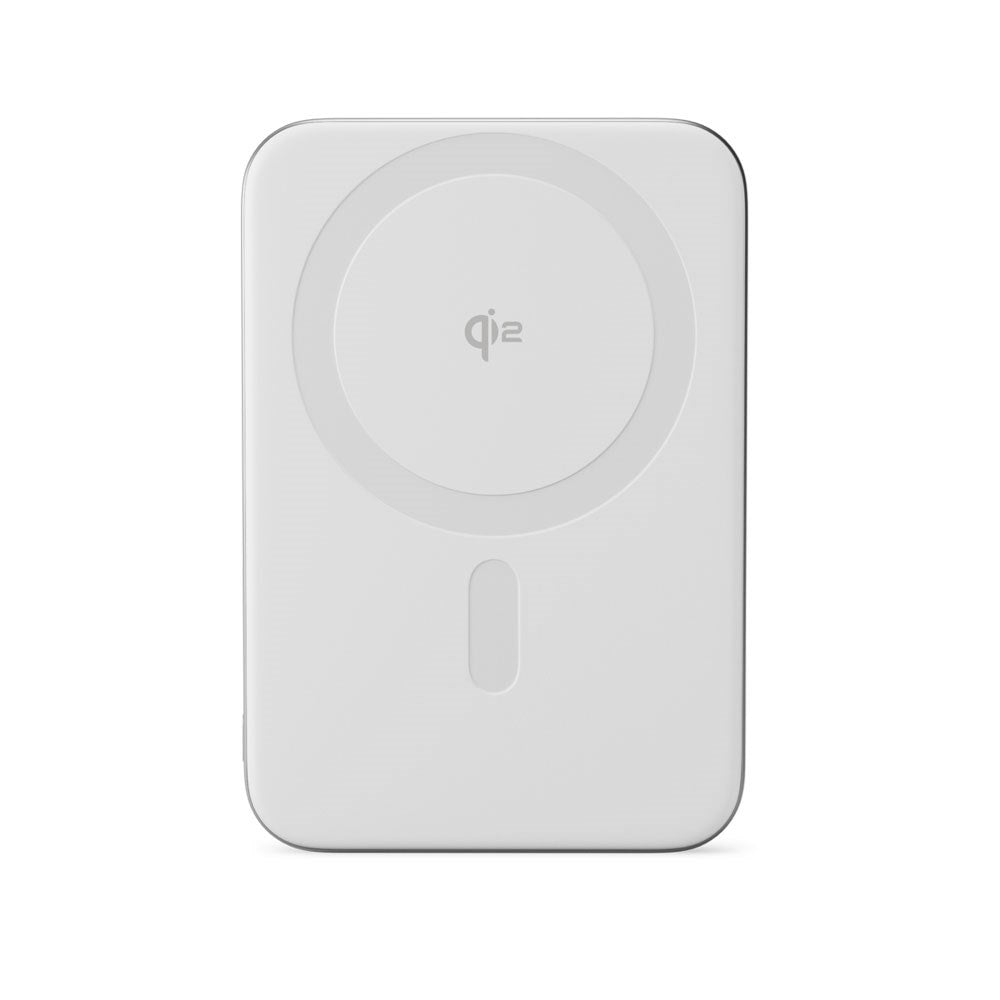 Epico 15W UltraPack EM51 Slim Alu Mag+ 5000 mAh Power Bank with USB-C - Qi2 / MagSafe Compatible - Silver