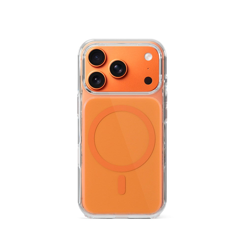 iPhone 17 Pro Max Epico Tile Mag+ Case - MagSafe Compatible - Transparent / Orange