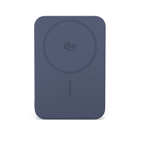 Epico UltraPack EM55 Slim Alu Mag+ Wireless PowerBank - 25W & 5000mAh - Qi2 / MagSafe Compatible - Blue