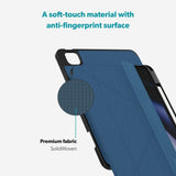 iPad Air 11-10.9" (2026-2020) / Pro 11" (2022-2018) Epico SolidWoven Flip Case - Blue