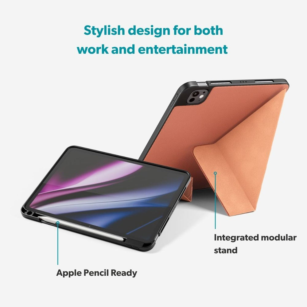 iPad Air 11-10.9" (2026-2020) / Pro 11" (2022-2018) Epico SolidWoven Flip Case - Sienna