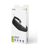 Spello Adjustable Running Belt with 3 Pockets - Max. 7" - Black