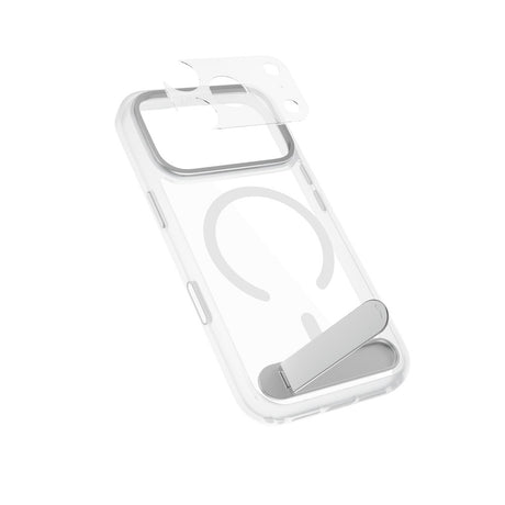 iPhone 18 Pro Max / 17 Pro Max Epico HeroStand Pro Mag+ Case with Camera Protection and Kickstand - MagSafe Compatible - Transparent