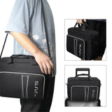 Bag for PS5 with Storage & Shoulder Strap - Black / White