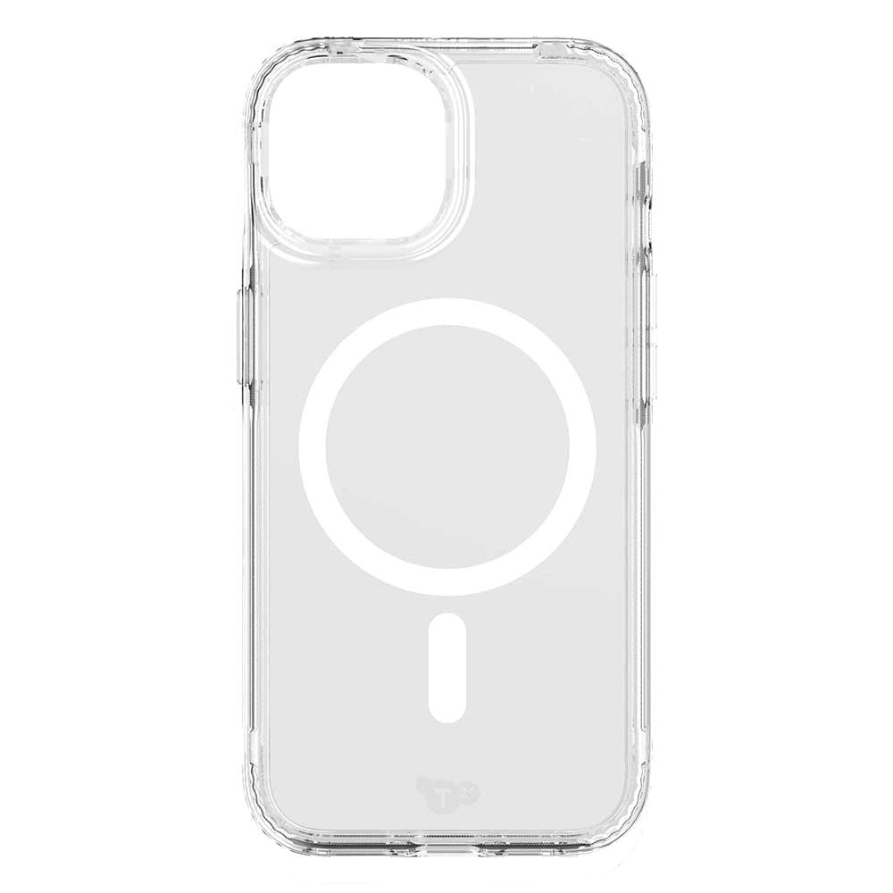 iPhone 15 Tech21 EVO Clear Case - MagSafe Compatible - Transparent