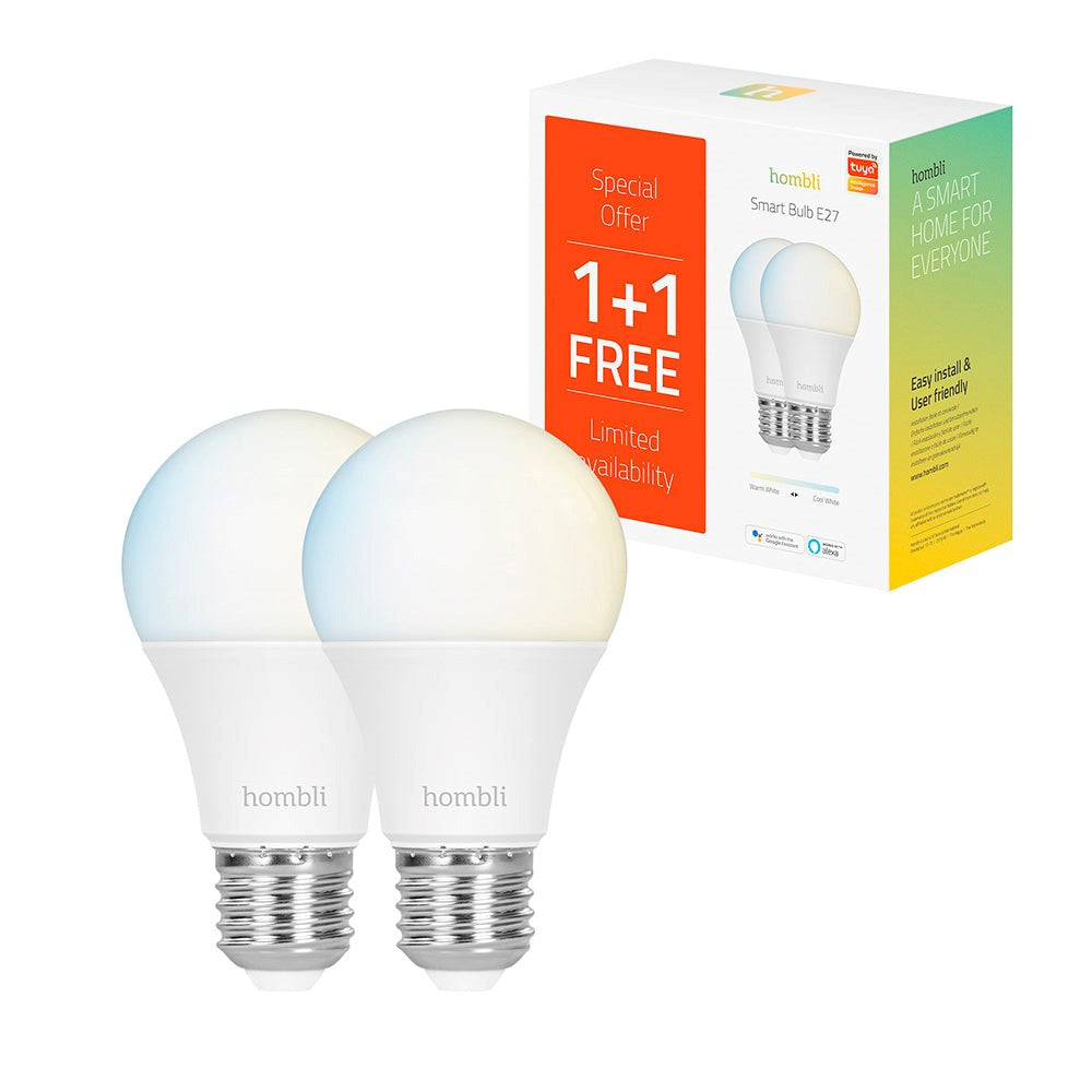 Hombli Smart Bulb E27 w. CCT 9W - White