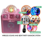 N-GEAR Karaoke & Disco Block - Bluetooth Party Speaker w. Microphones - Black