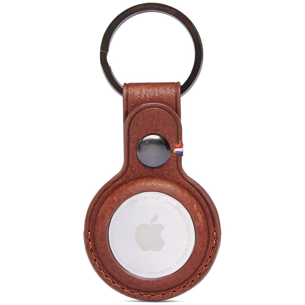 Decoded Genuine Leather Airtag Cover w. Keyring - Brown